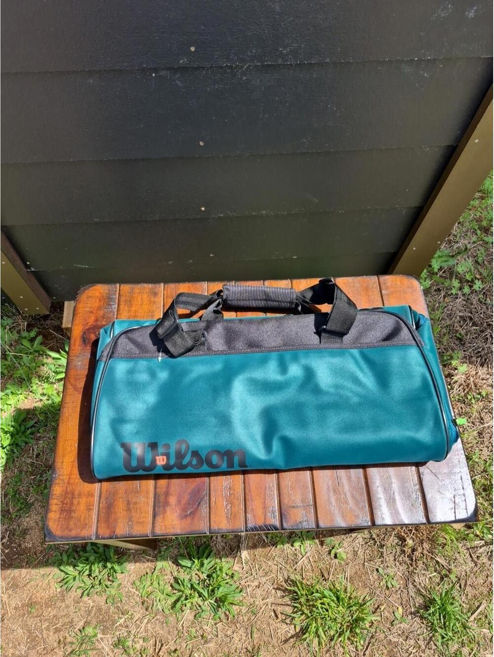 WILSON Blade V9 Super Tour Tennis Racket Bags - Duffel, Green/Black